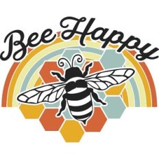 retro bee happy