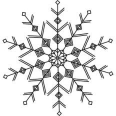 sketch snowflake