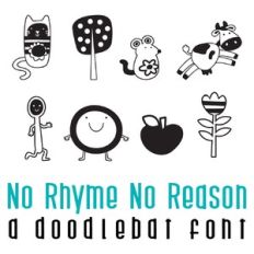 no rhyme or reason doodlebat font
