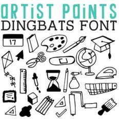 cg artist paints dingbats