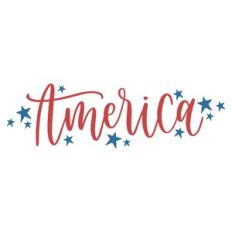 america handlettered stars
