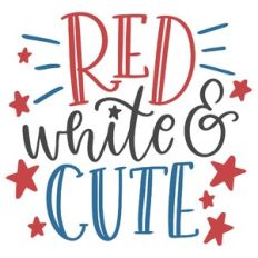 red white and cute