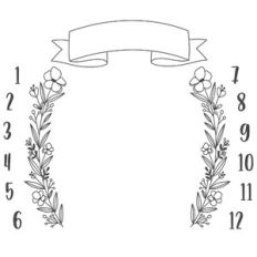 wildflower milestone frame