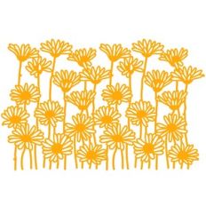 meadow daisies repeating border