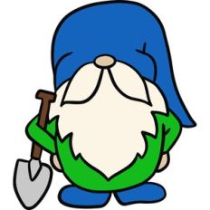 shovel / gardening gnome