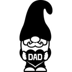 gnome with dad heart