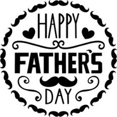 happy fathers day mustache circle