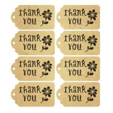 flower thank you tags