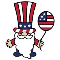 gnome american flag