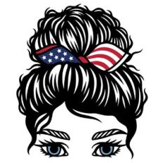 usa headband girl