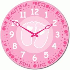 baby girl birth time clock