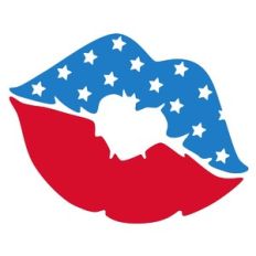 patriotic kiss