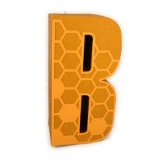 letter box 3d b honeycomb