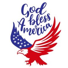 god bless america eagle