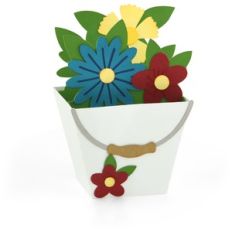 box card flower pail