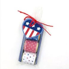 patriotic heart nugget sleeve small