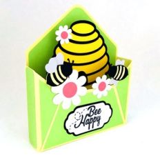 beehive envelope box card