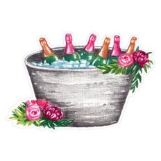 champagne bottles