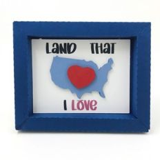land that I love shadowbox 3 x 4
