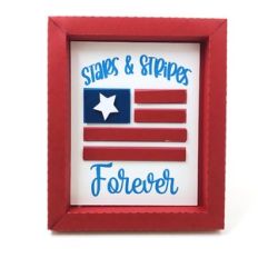 stars and stripes shadowbox 4x5