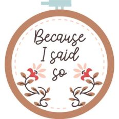 embroidery because I said so