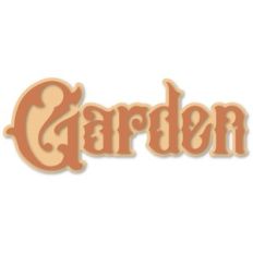 garden fancy word art