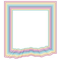 nested torn edge square frames