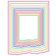 nested torn edge rectangle frames
