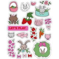 ml furry pets stickers