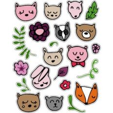 ml kitty and bears stickers