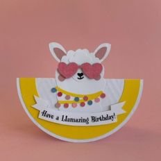 llama rocker card