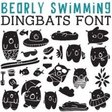 cg bearly swimming dingbats
