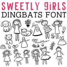 cg sweety girls dingbats
