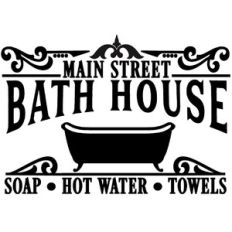 main street bath house sign
