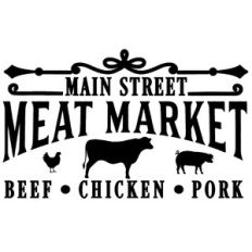 main street meat market sign