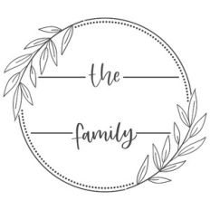 simple round family frame