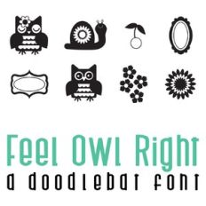 feel owl right doodlebat font