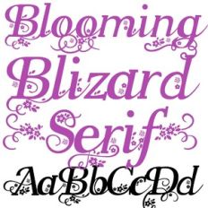 zp blooming blizzard serif