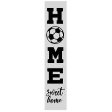 home soccer porch sign