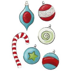 it's christmas painted baubles print and cut