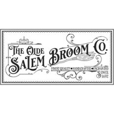 olde salem broom co - halloween design