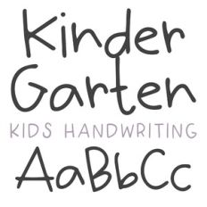 dtc kindergarten kids handwriting font