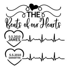kids family sign beats of our hearts
