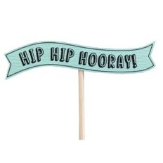hip hip hooray topper