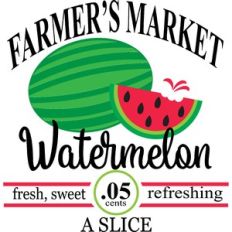 farmer's market watermelon