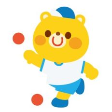 bear sports day smile