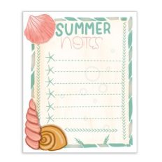 summer notes print and cut