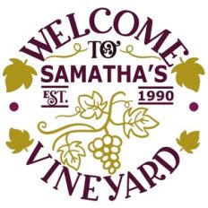 welcome vineyard sign