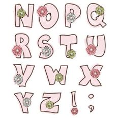 choc watermelon messy doodle alphabet n to z