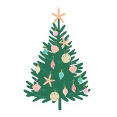 beach christmas tree